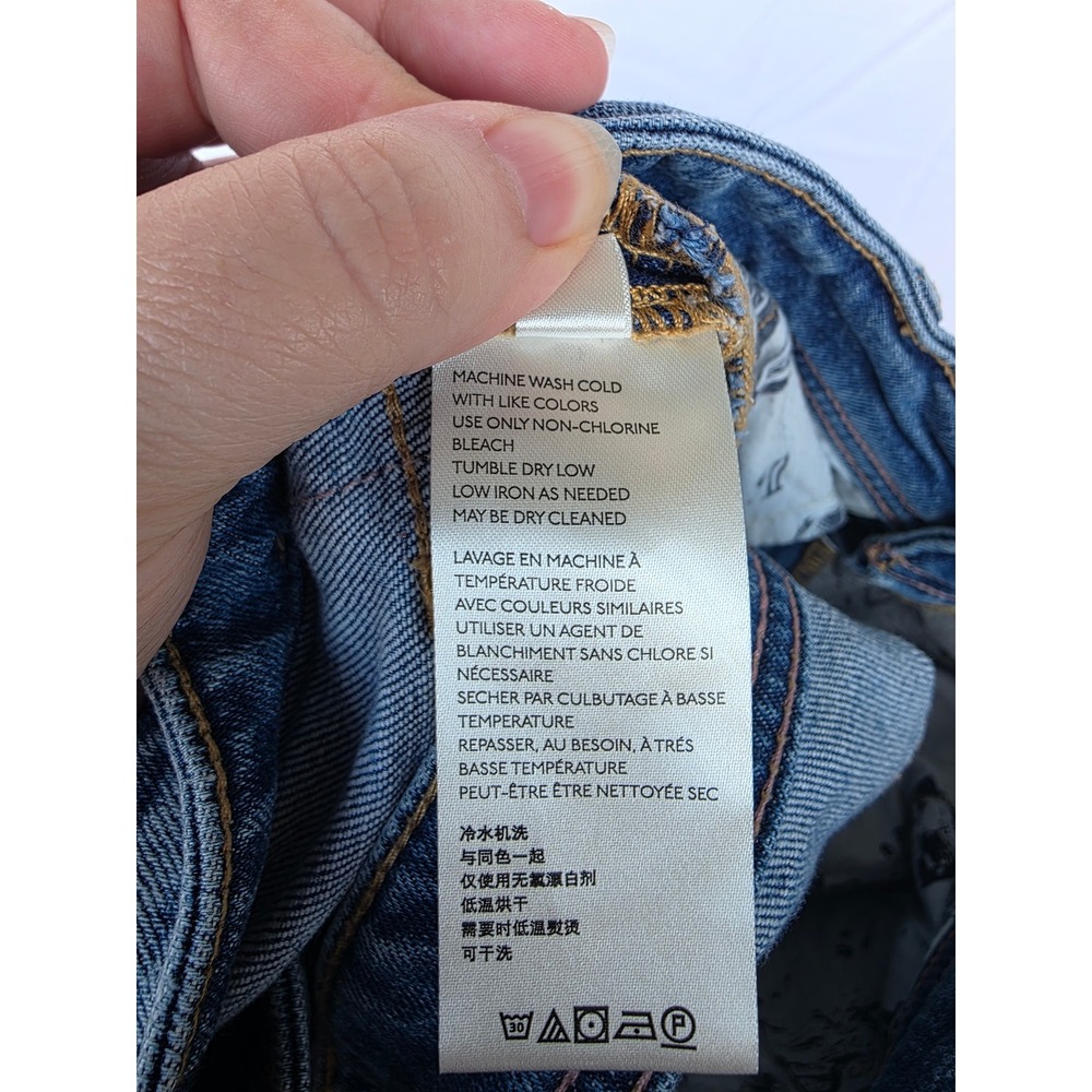 Pilcro and the Letterpress Slim Boyfriend Jeans Side Stripe Distressed 30 Stripe - Picture 13 of 14